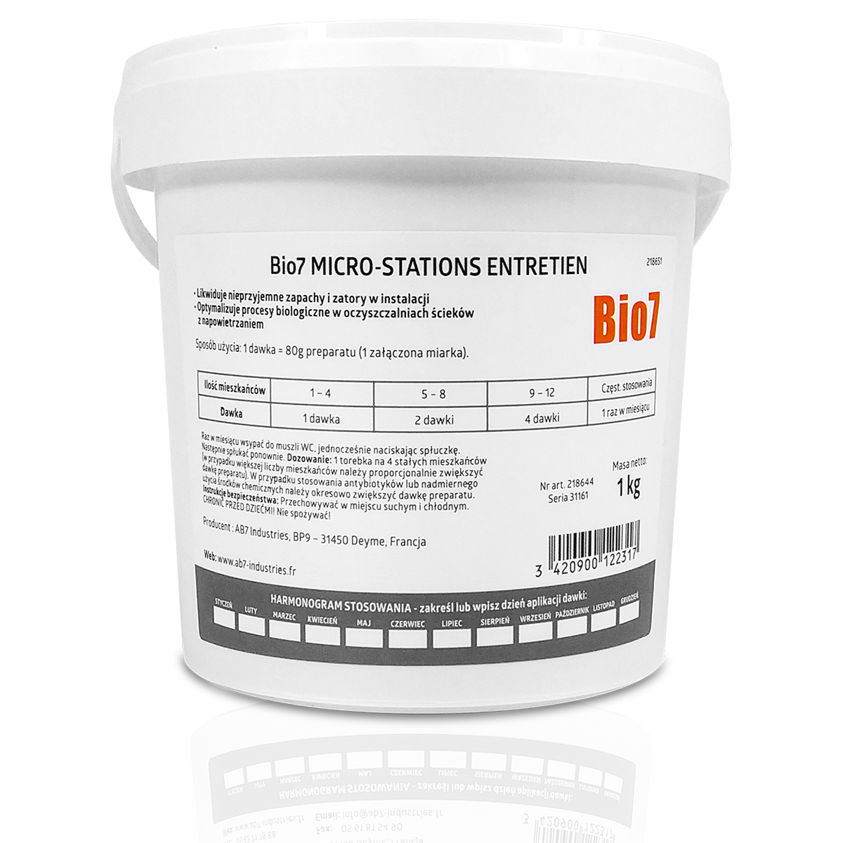 bio7 microstations bakterie do oczyszczalni na rok 1kg